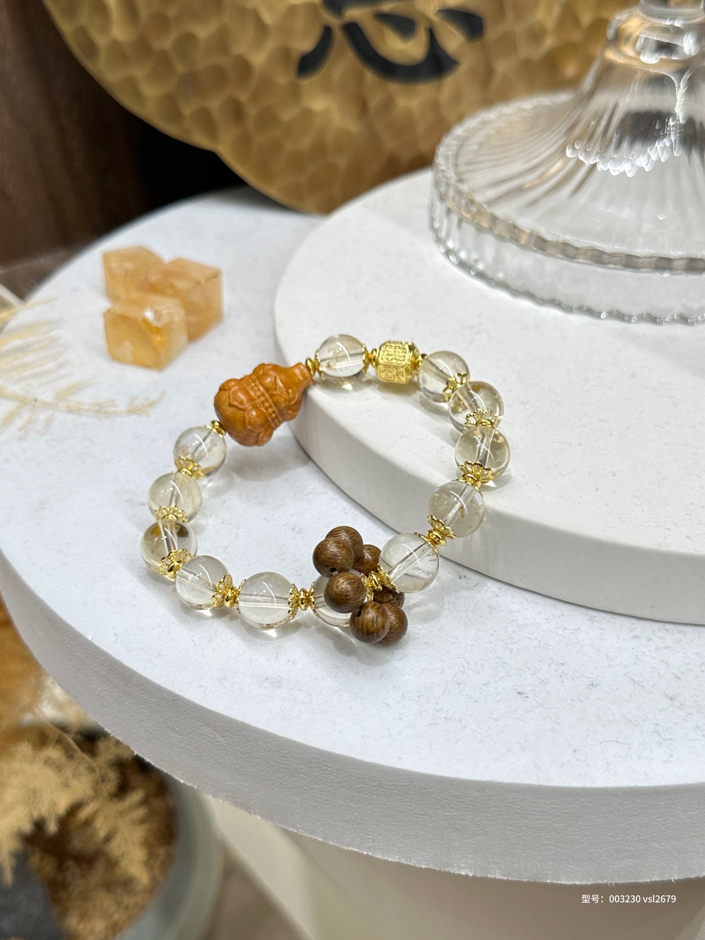 Daily Prosperity – Agarwood Yellow Citrine Bracelet