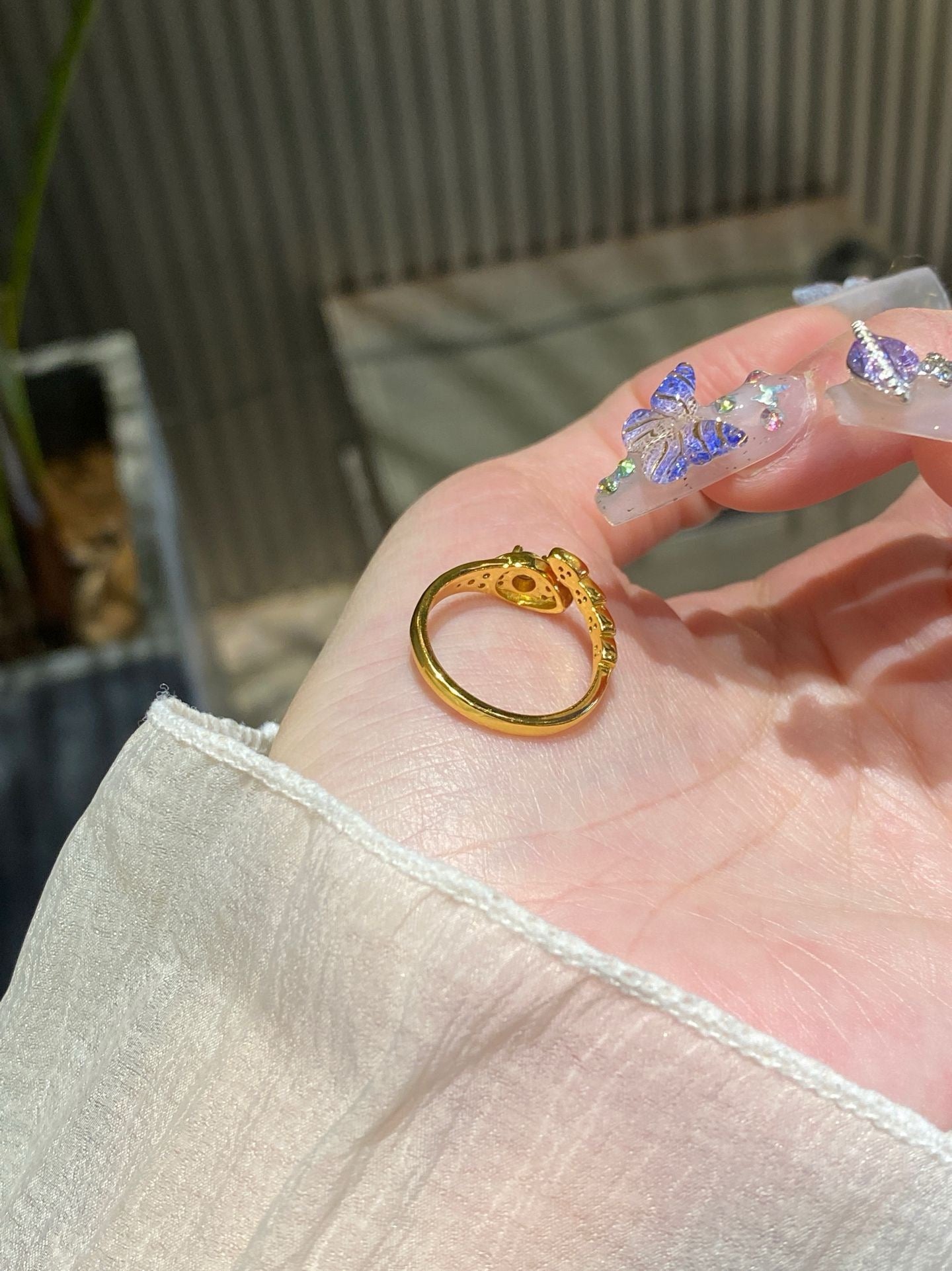 Jade & Gold-Plated Sterling Silver Snake Ring – Power in Grace