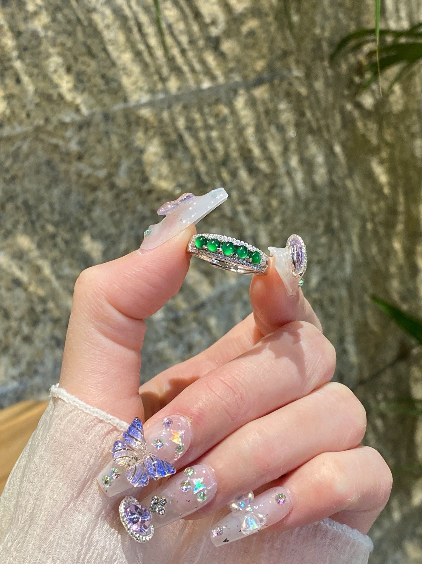 Jade Sterling Silver Ring – Grace with Good Fortune