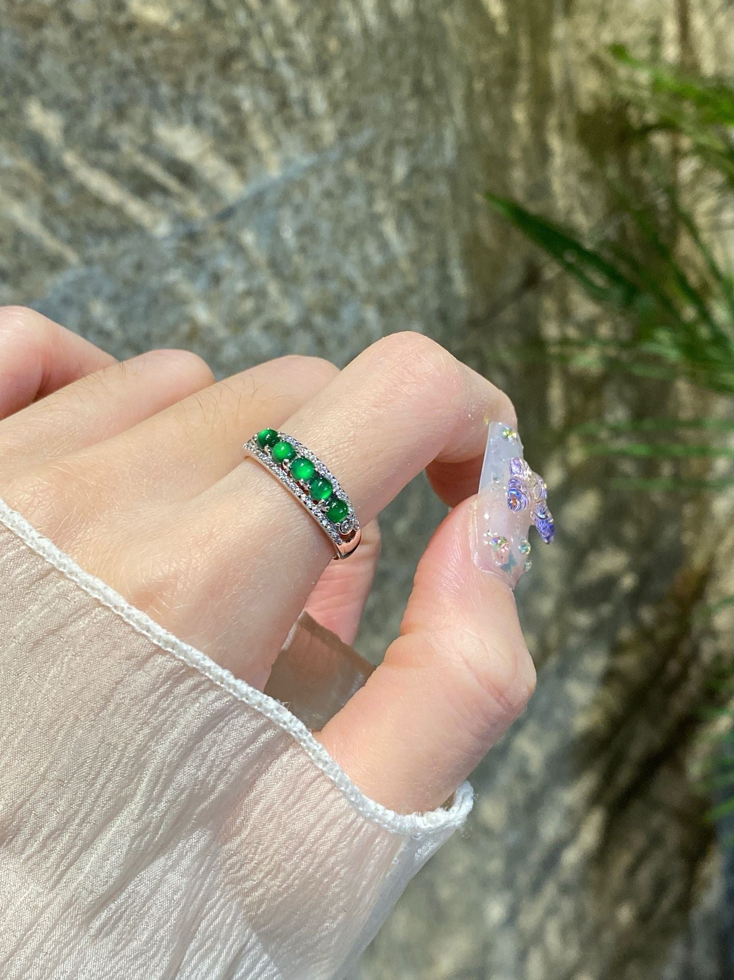 Jade Sterling Silver Ring – Grace with Good Fortune