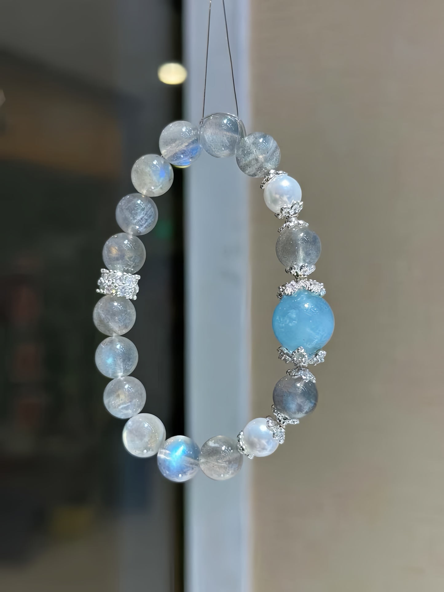 Moonstone With Aquamarine