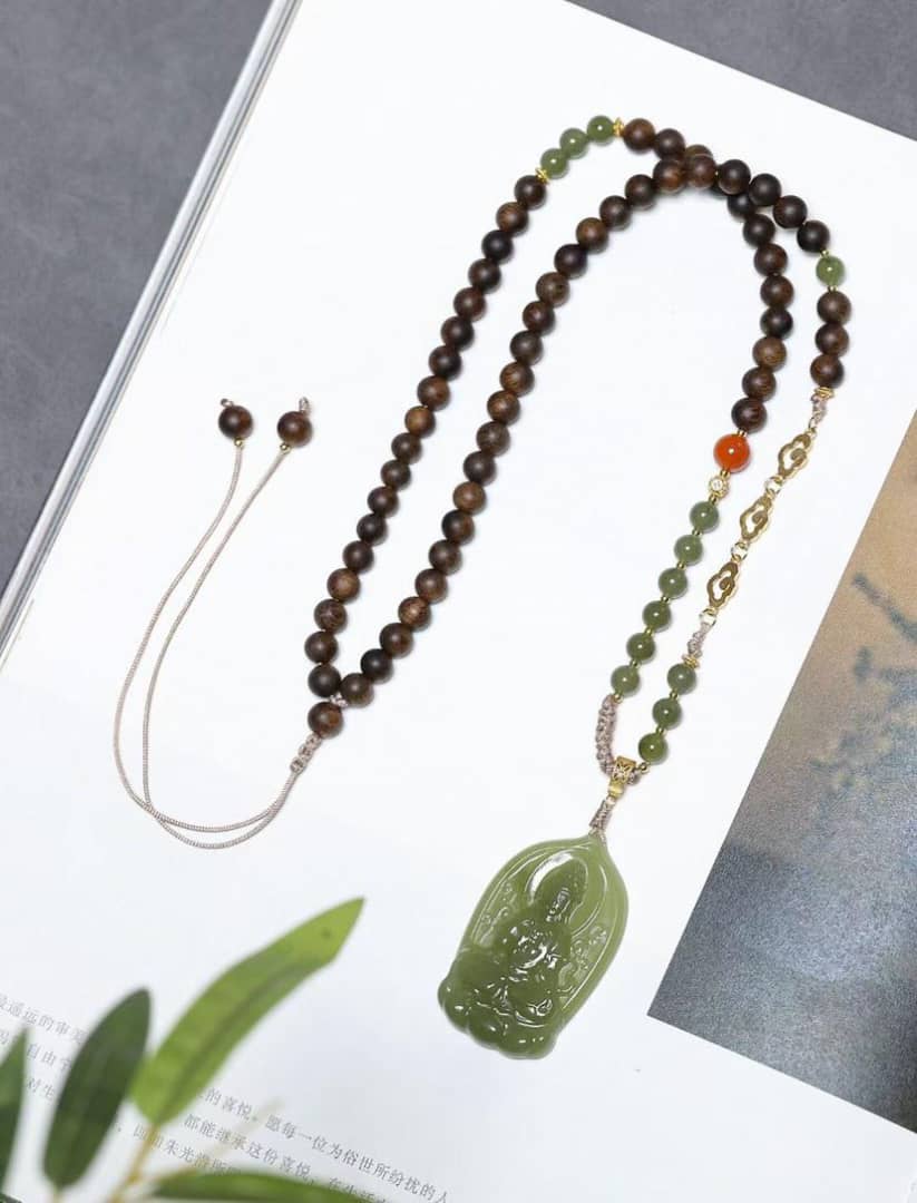 Agarwood Guanyin Zen Necklace