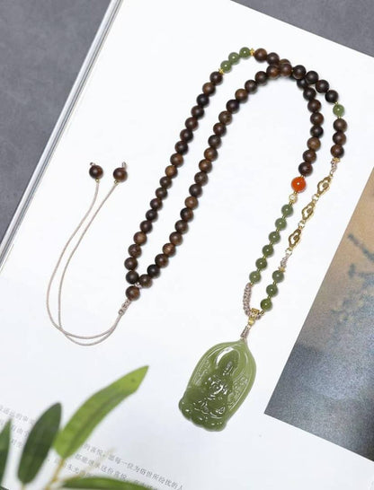 Agarwood Guanyin Zen Necklace