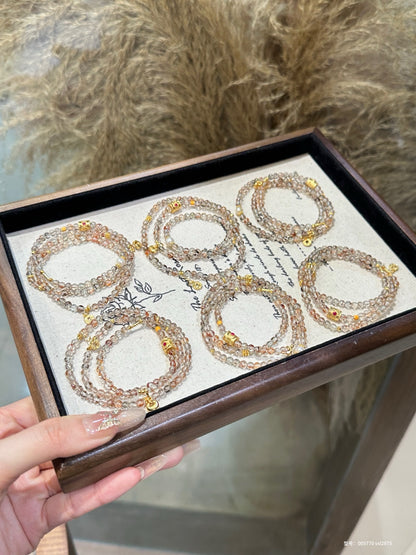 Black Gold Super Seven  Pearl Bracelet