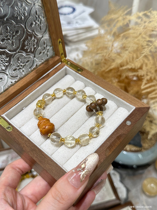 Daily Prosperity – Agarwood Yellow Citrine Bracelet