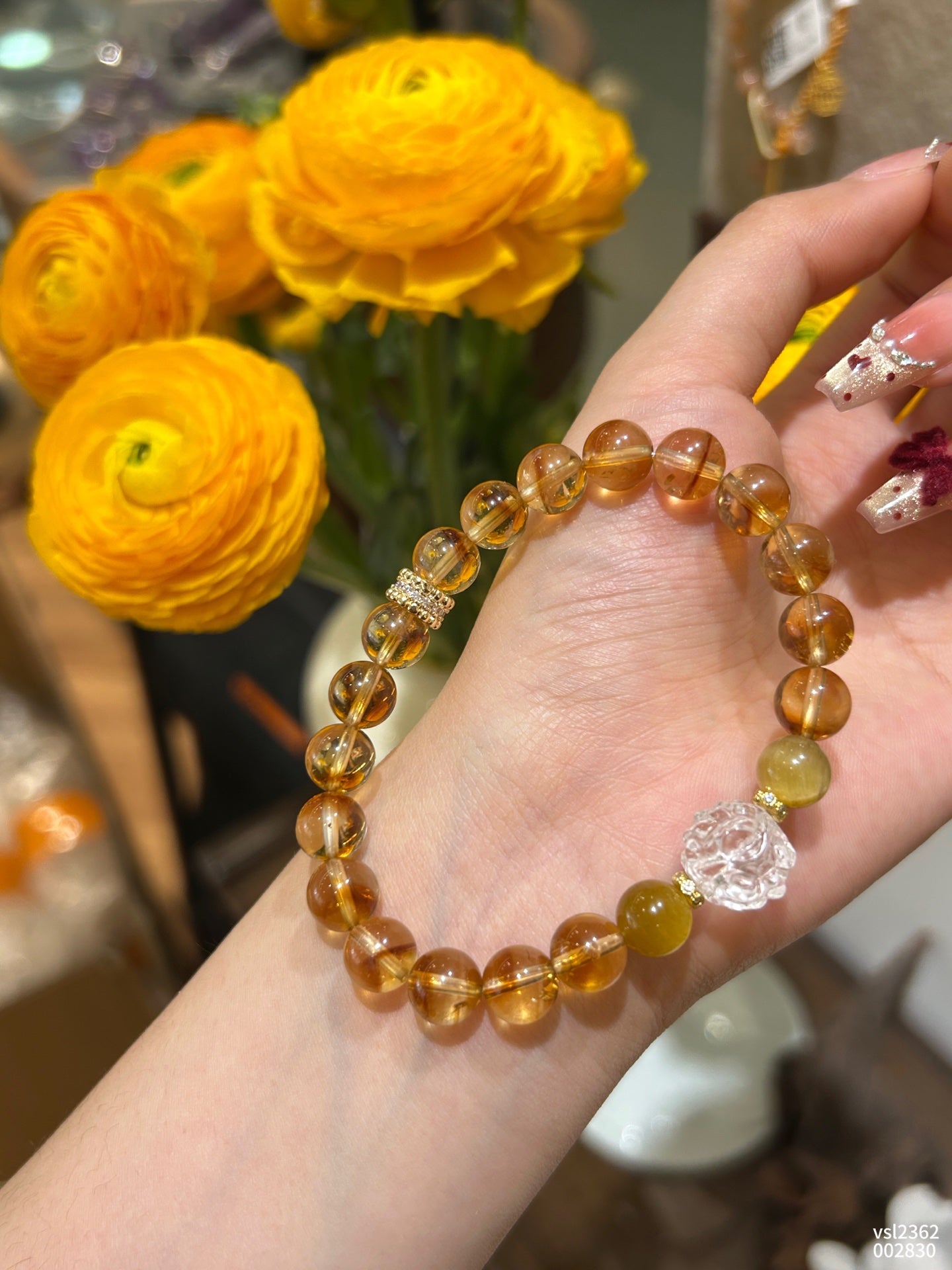 Fortune Beacon – Yellow Tower Quartz Golden Tiger-Eye Bracelet