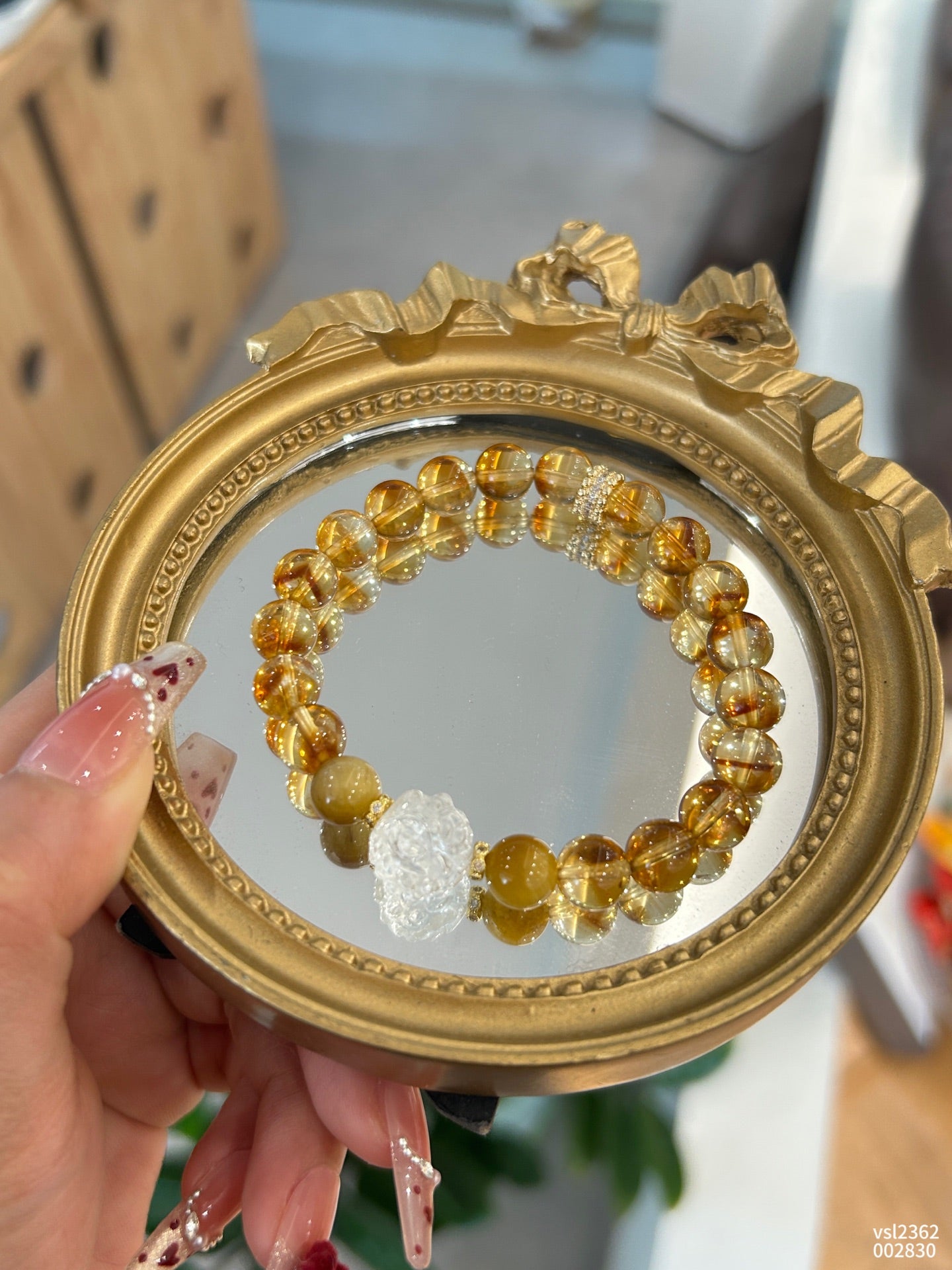 Fortune Beacon – Yellow Tower Quartz Golden Tiger-Eye Bracelet