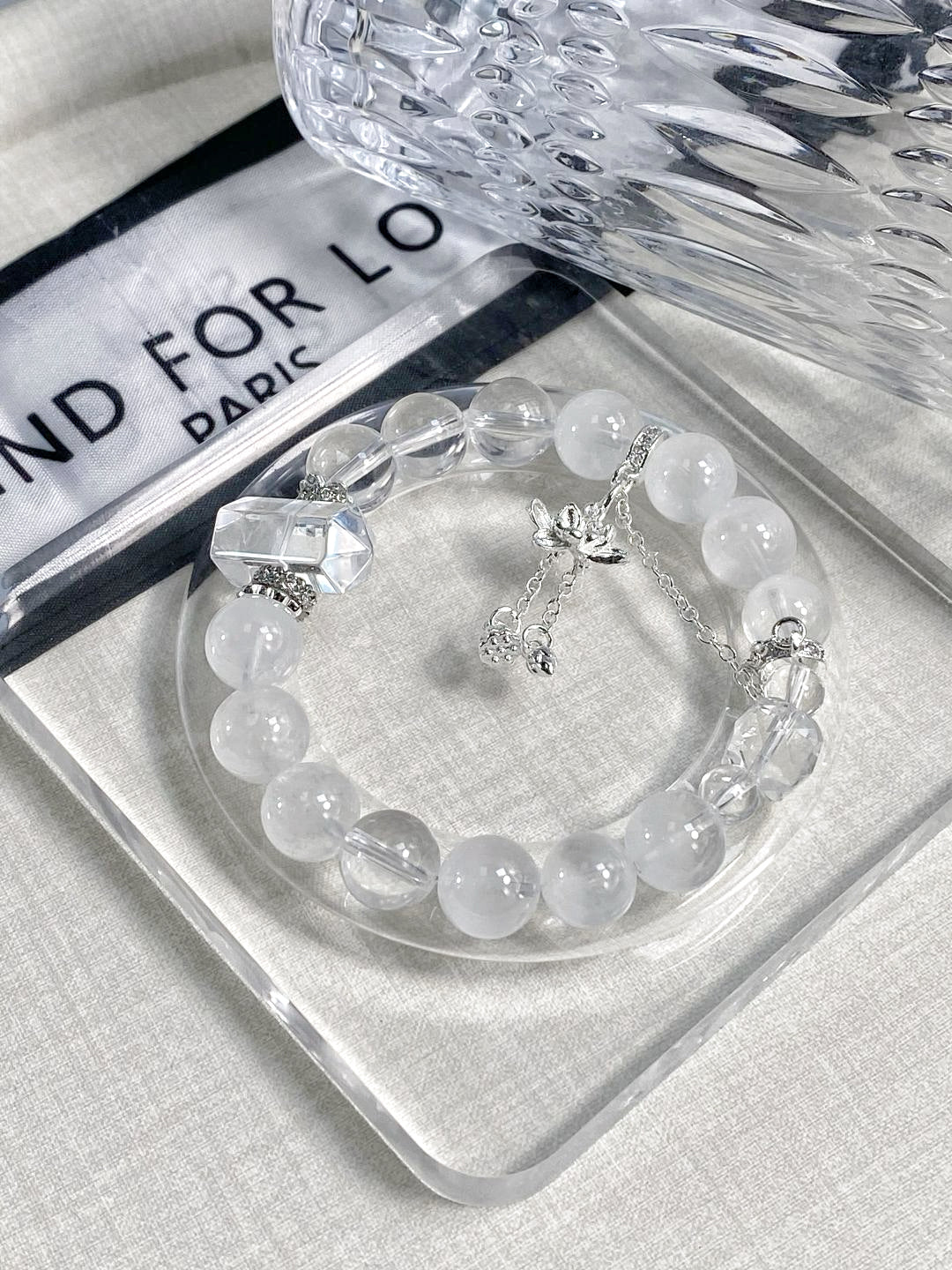 Himalayan White Phantom - Clear Quartz Trio