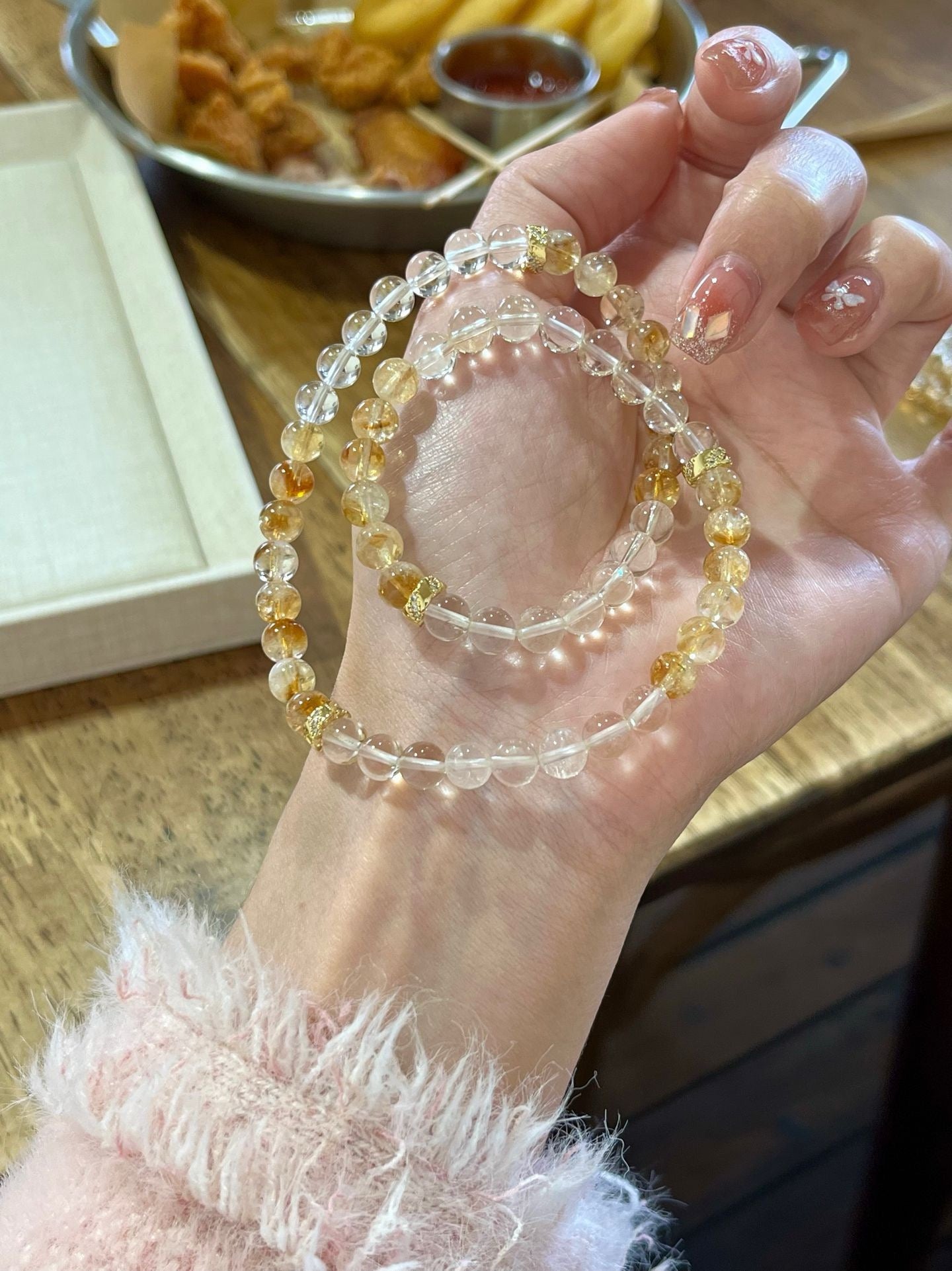 Honey Milk Tea / Yellow Azeztulite Necklaces