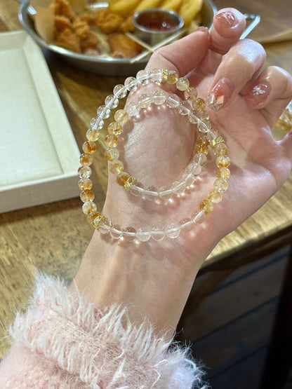 Honey Milk Tea / Yellow Azeztulite Necklaces
