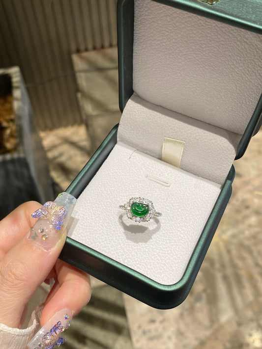 Jade Sterling Silver Ring – Blessings in Every Detail