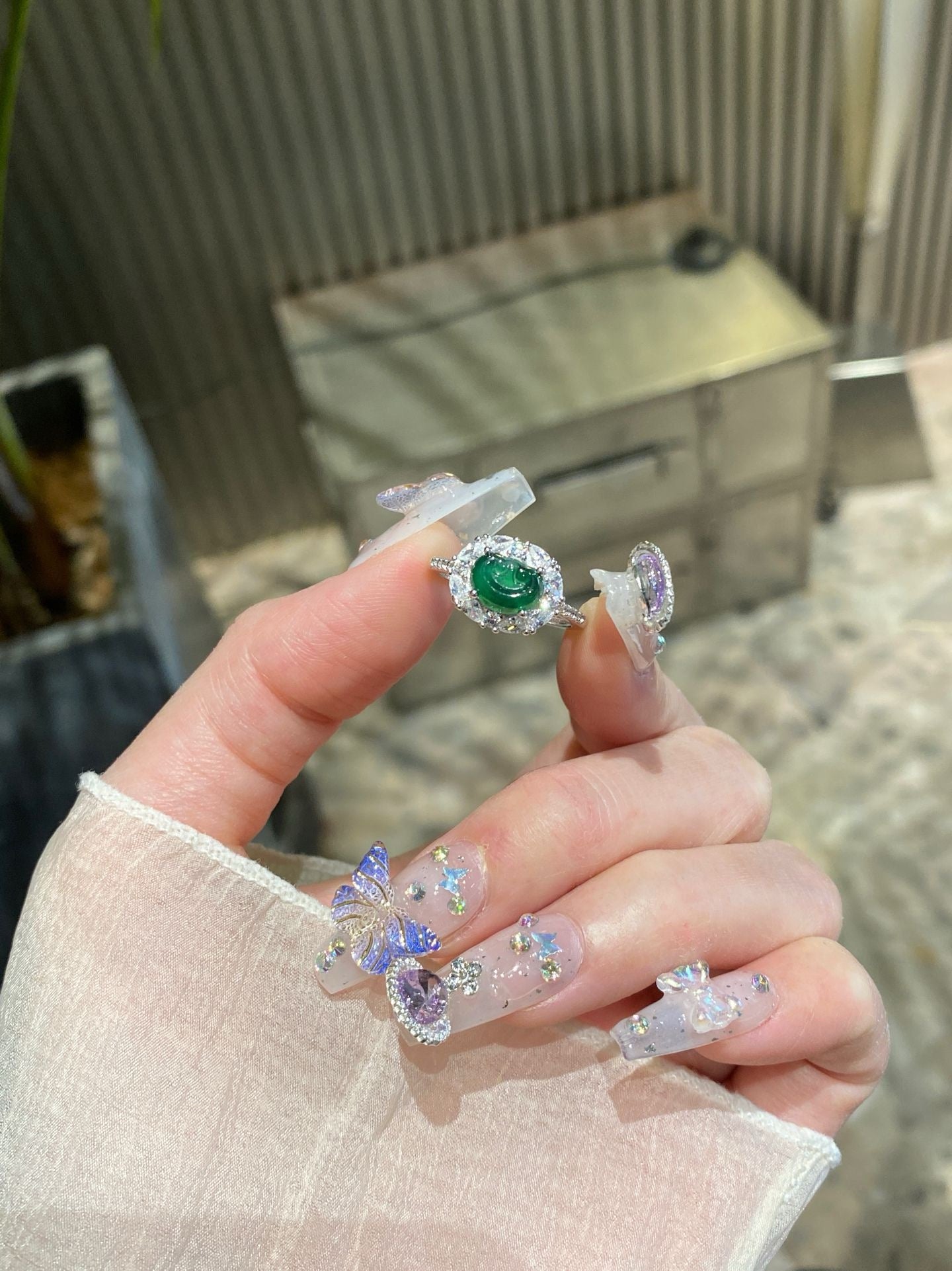 Jade Sterling Silver Ring – Evergreen Blessing