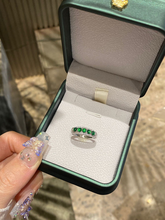 Jade Sterling Silver Ring – Grace with Good Fortune