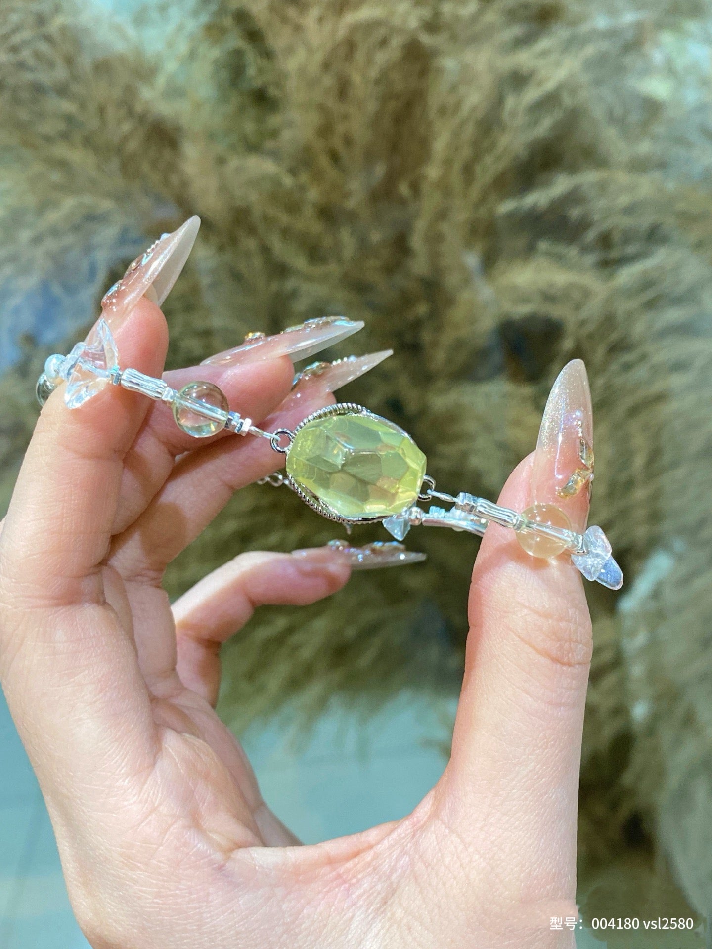 Lemon Quartz  Pearl Bracelet